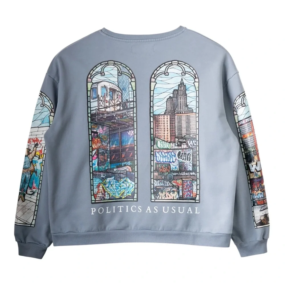 Who Decides War Politics As Usual Crewneck Sweater sz Medium - Picture 6 of 7